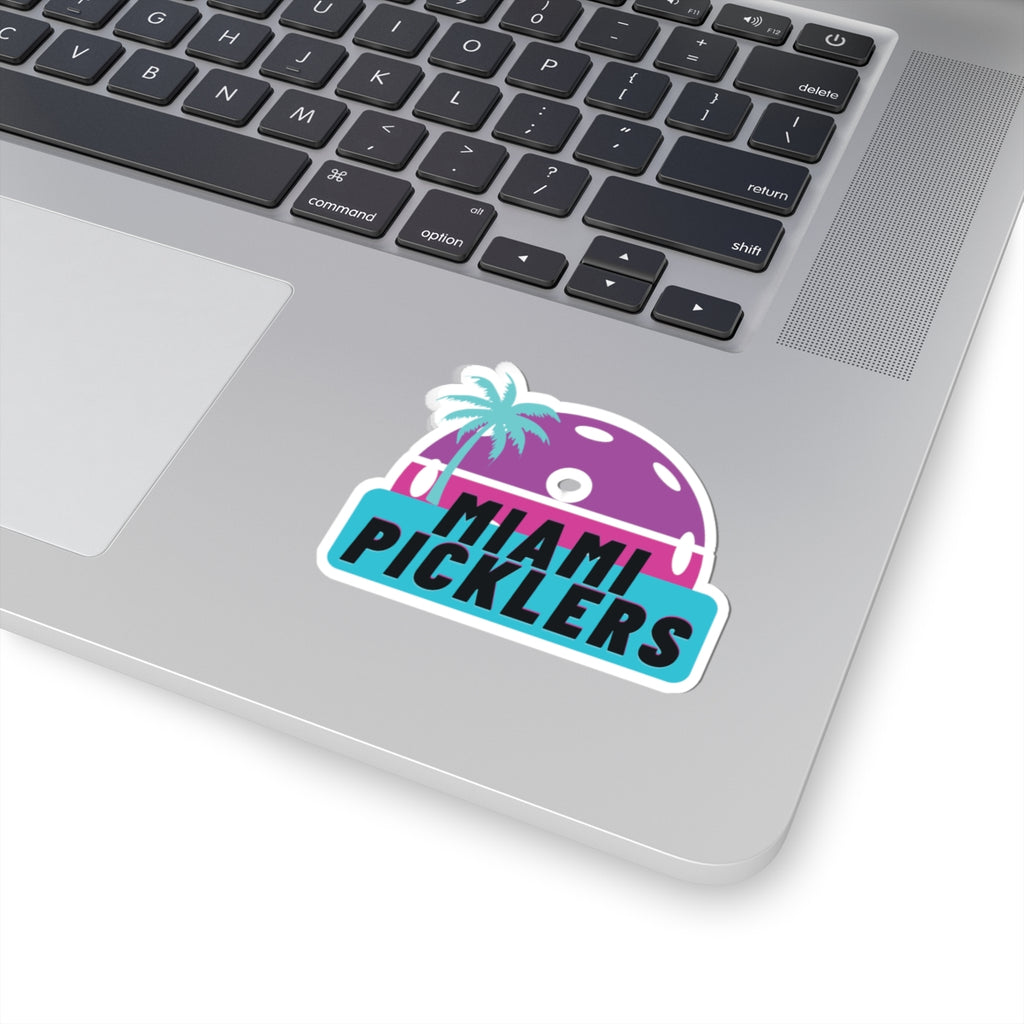 Miami Picklers Sticker — Retro Pickleball Logo Kiss-Cut Sticker