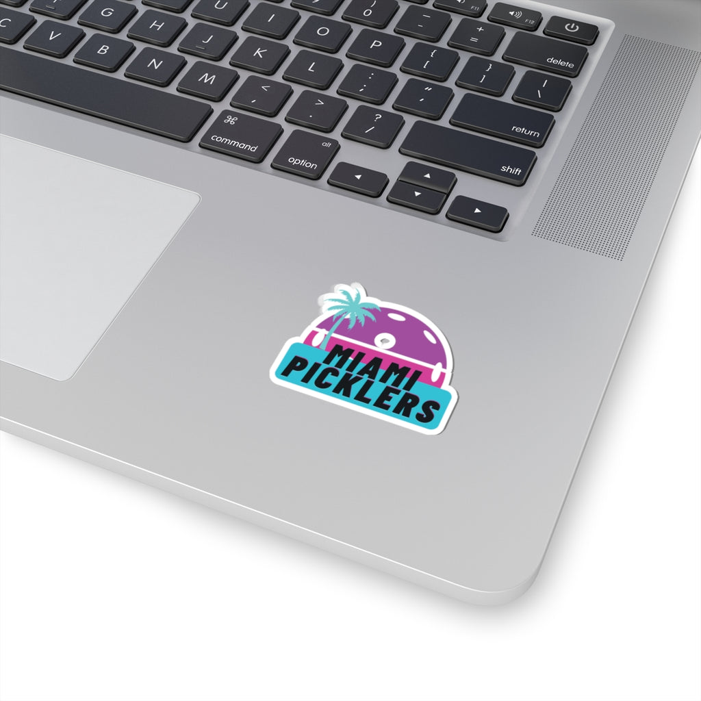 Miami Picklers Sticker — Retro Pickleball Logo Kiss-Cut Sticker