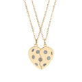 Lobbers / friends' Necklace Set — Split Heart Pendant