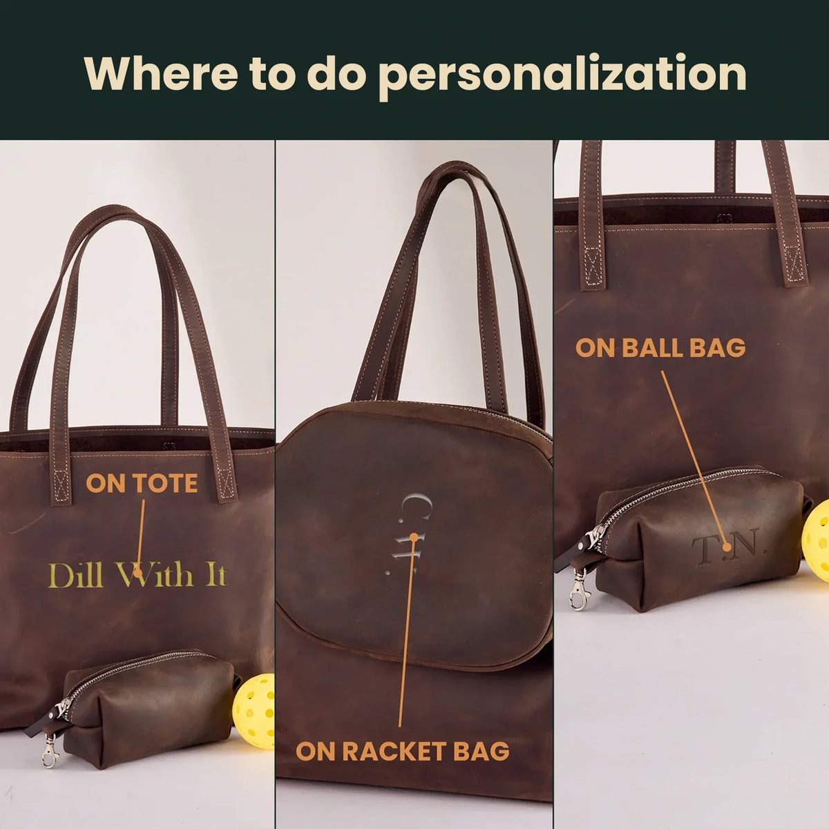Pickleball Bag with 2 Rackets Holder