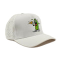Sports Cap - 5 Panel Laser Perforated Hap - Adjustable -Embroidered with Pickle Monsters