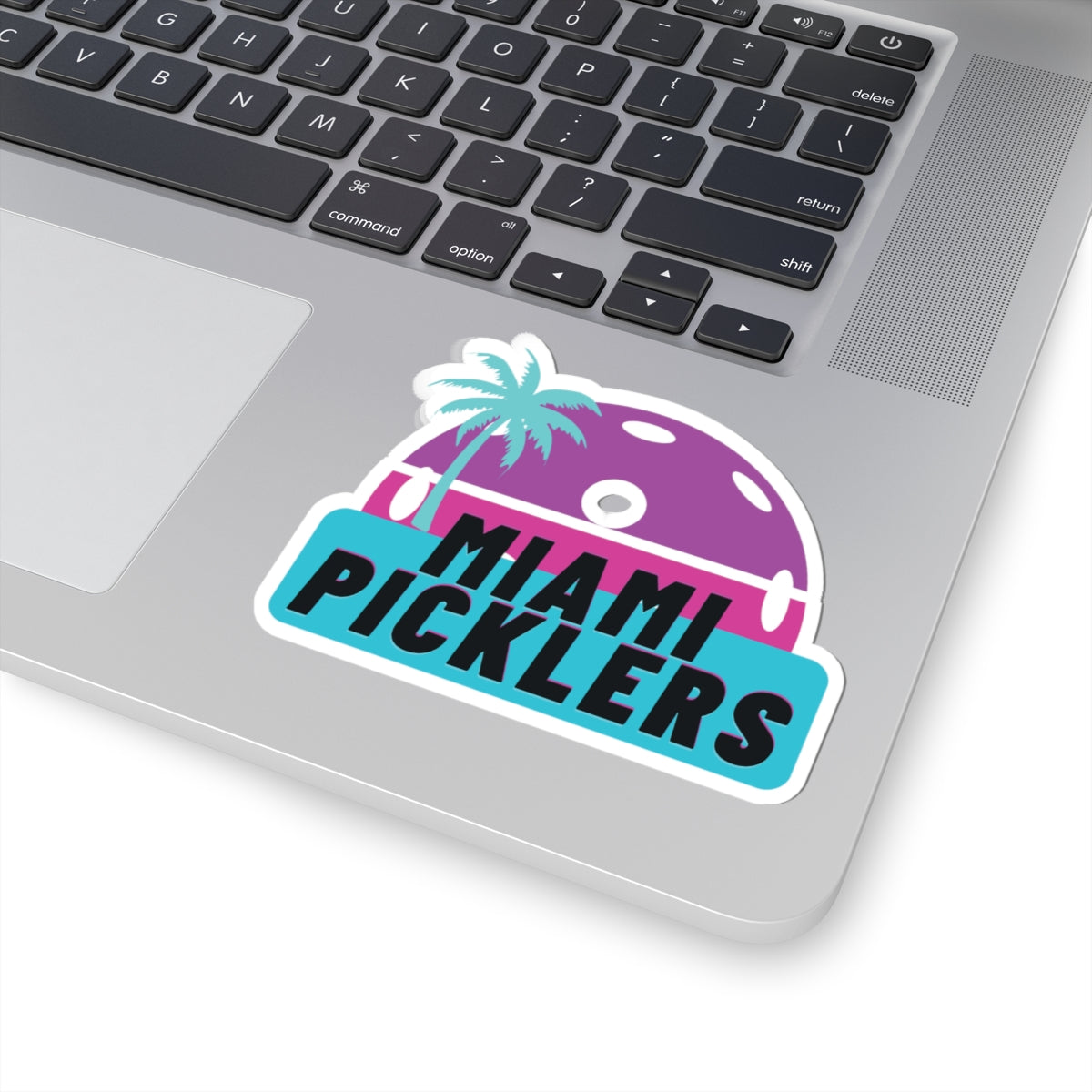 Miami Picklers Sticker — Retro Pickleball Logo Kiss-Cut Sticker