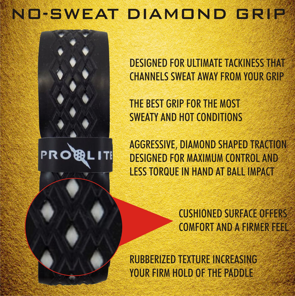 Prolite - No Sweat Diamond Grips Black