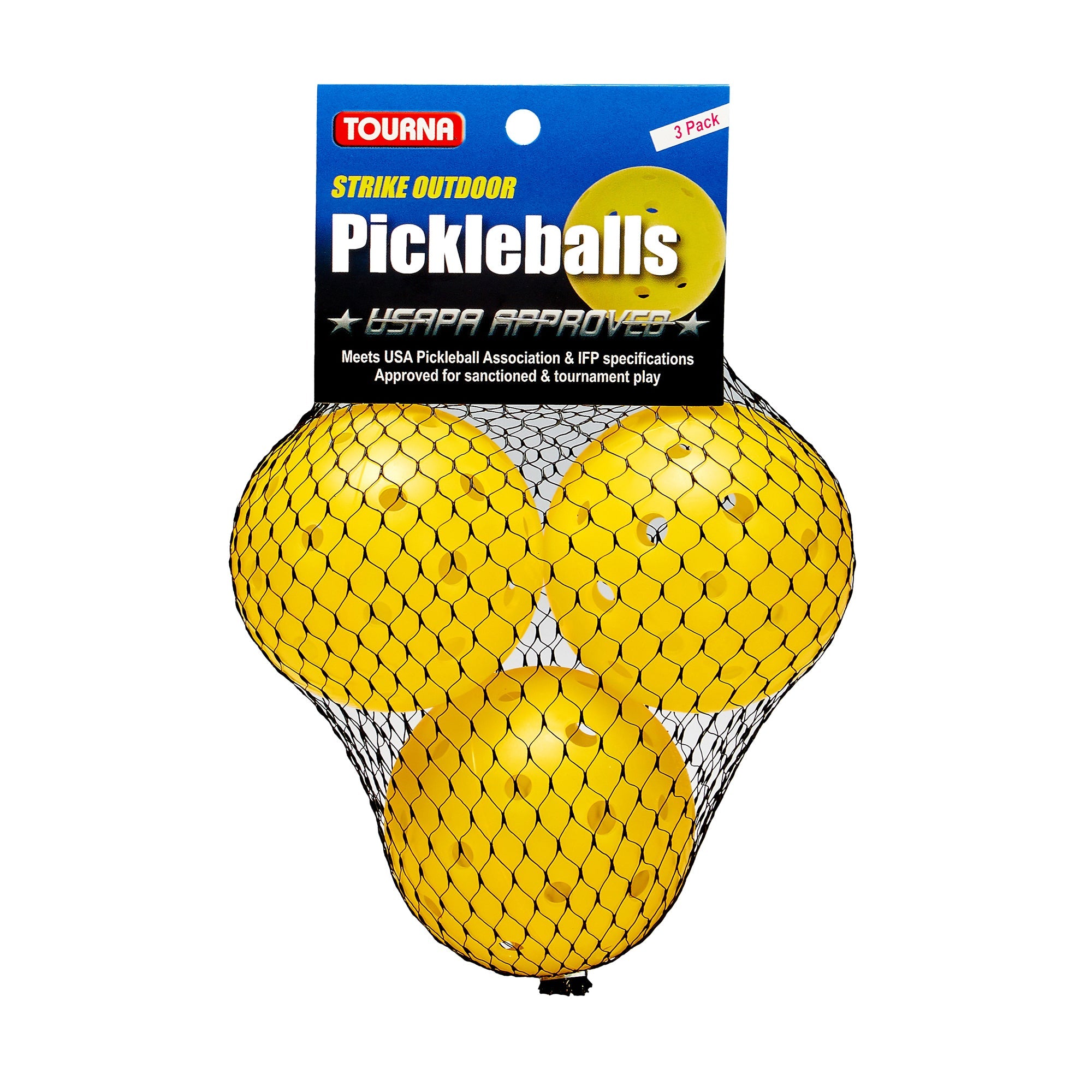 Tourna Strike Outdoor Pickleballs - 3 Pack