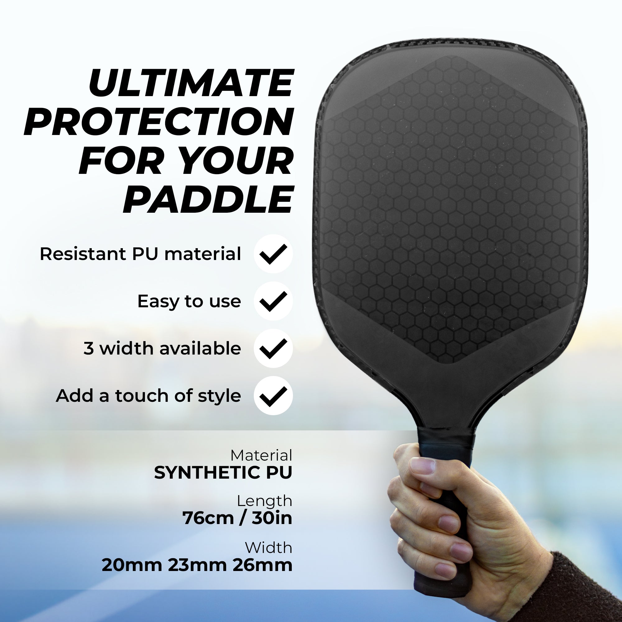 Pickleball Edge Guard Smooth - Small - 5/8" wide