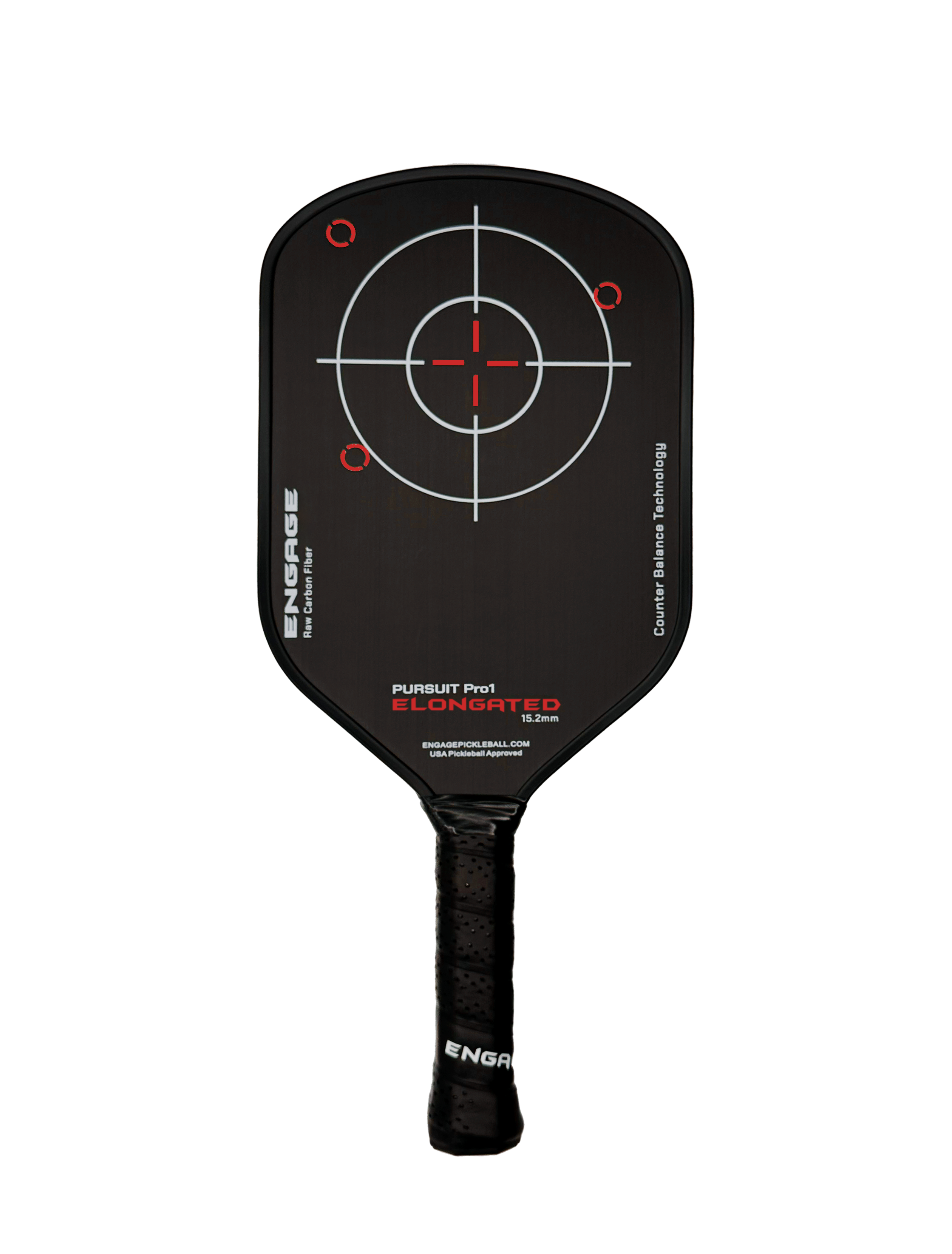 NEW GRAPHIC. Pursuit Pro1 Elongated 15.2 Power Series | Raw Carbon Fiber