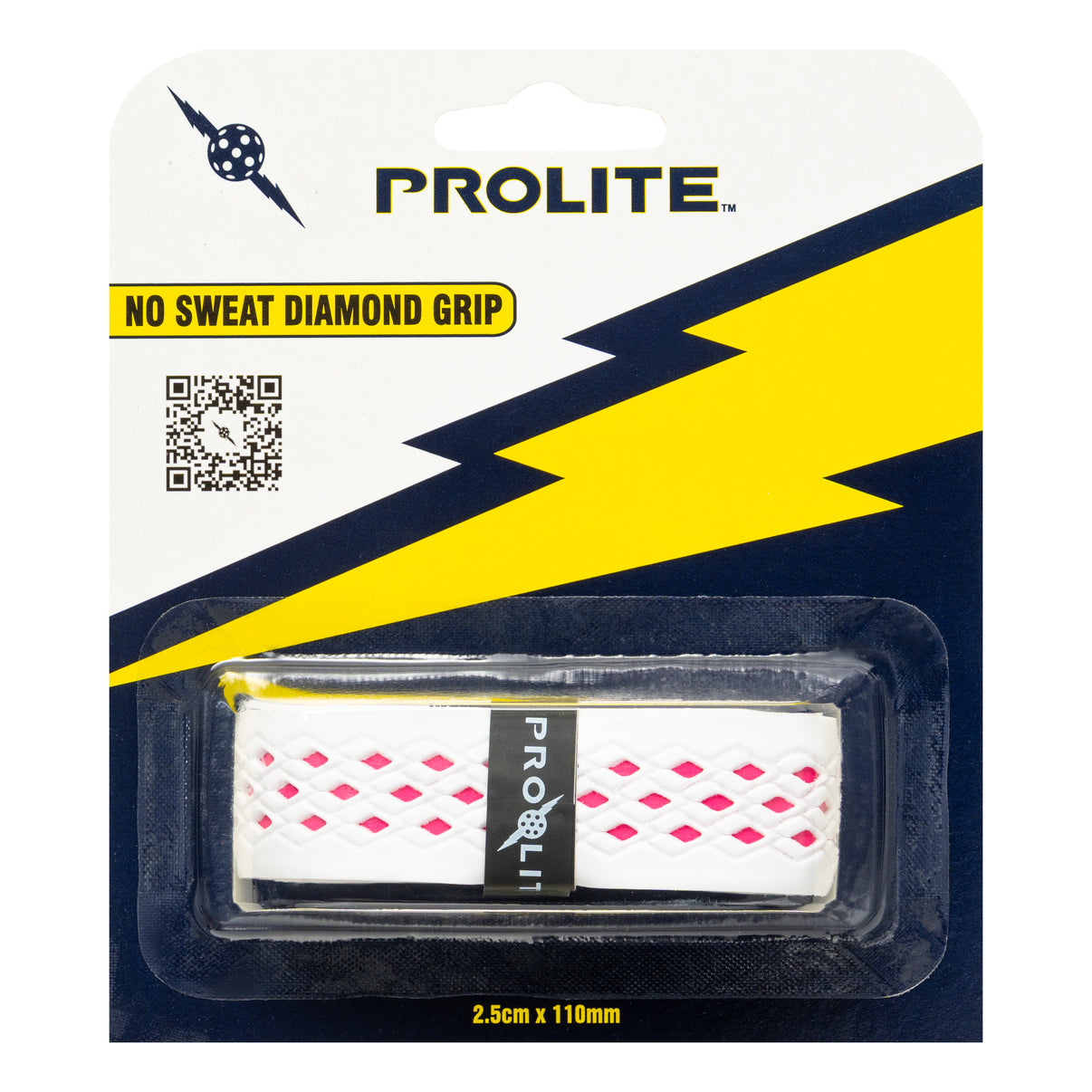 Prolite - No Sweat Diamond Grips White / Pink