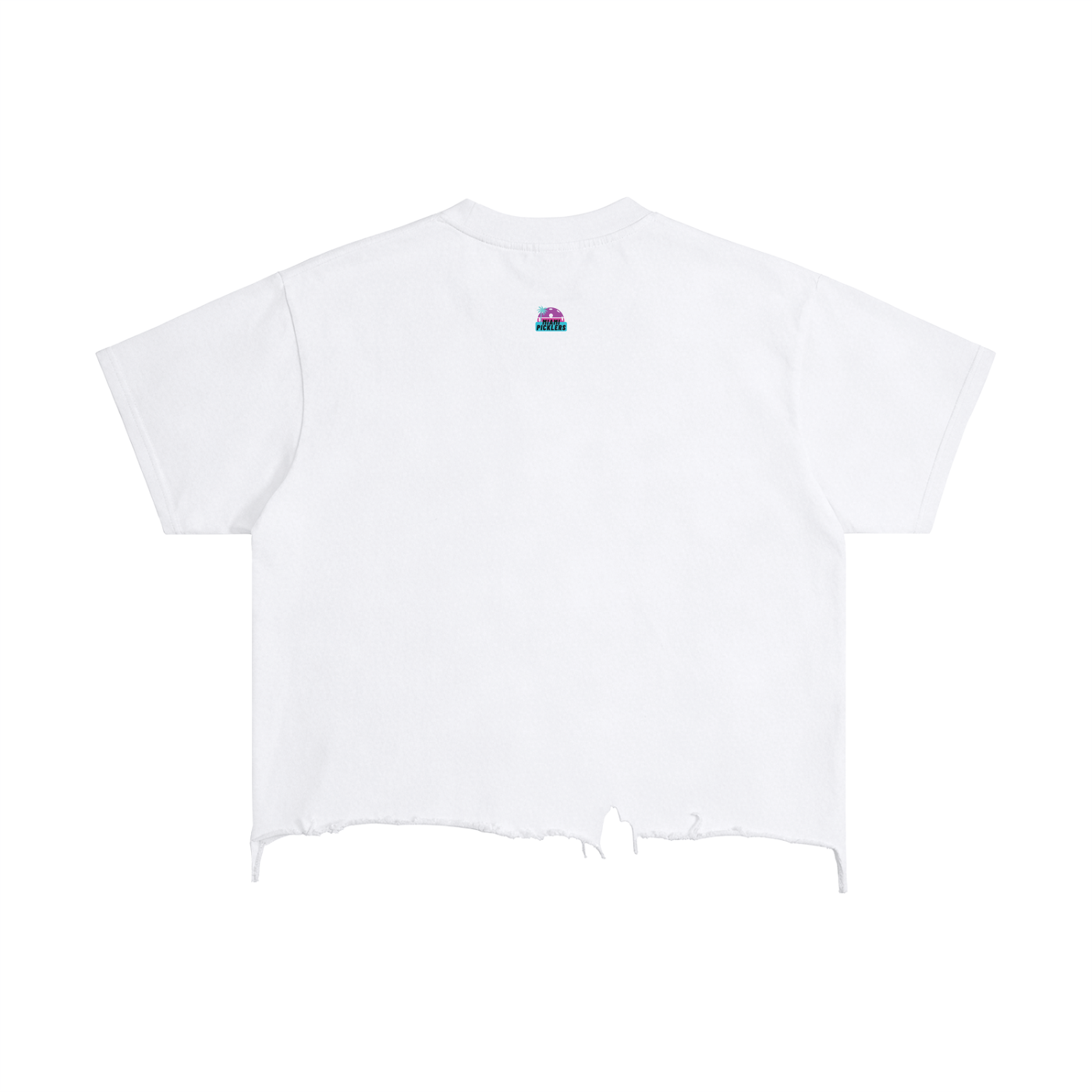 Miami Picklers Boxy Distressed Hem T-Shirt