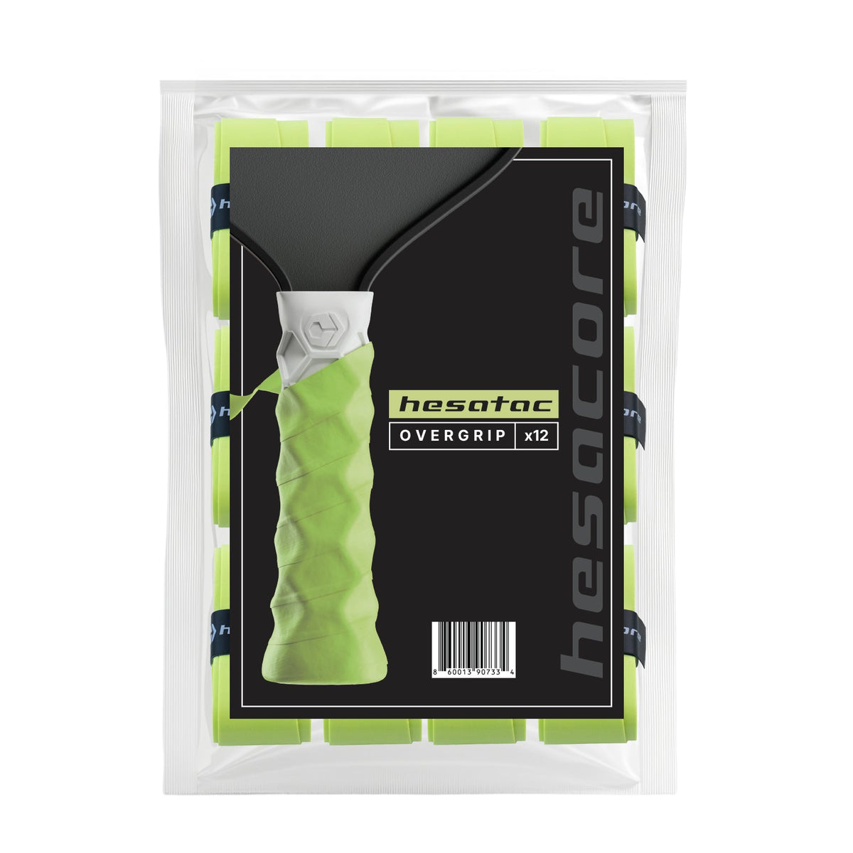Hesacore Hesatac Overgrip – Neon Green (6 & 12 Pack)
