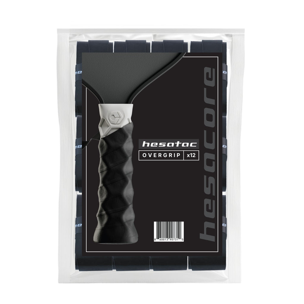 Hesacore Hesatac Overgrip – Black (6 & 12 Pack)