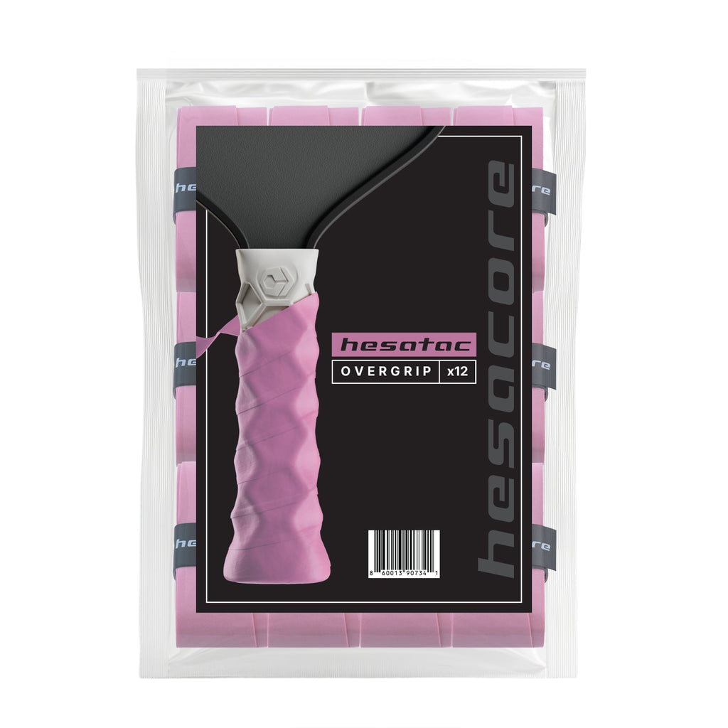 Hesacore Hesatac Overgrip – Pink (6 & 12 Pack)