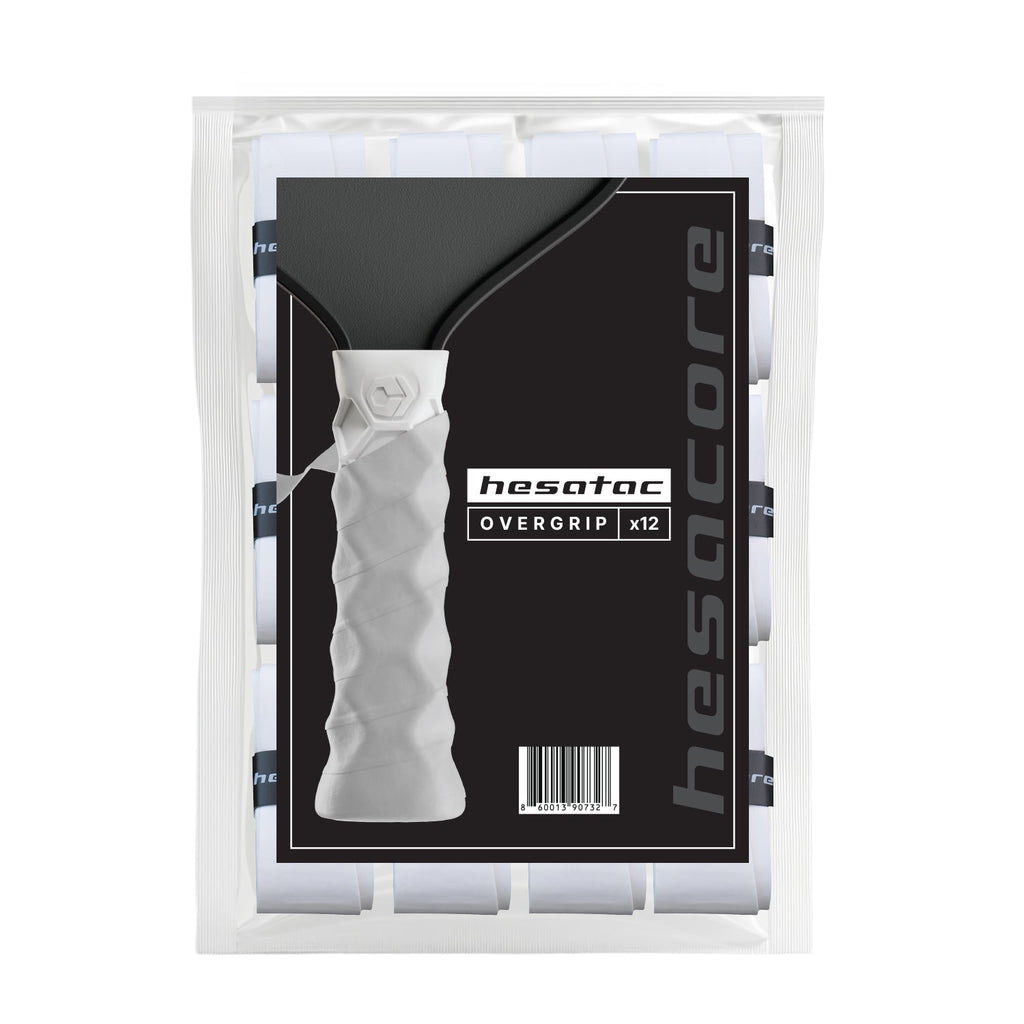Hesacore Hesatac Overgrip – White (6 & 12 Pack)