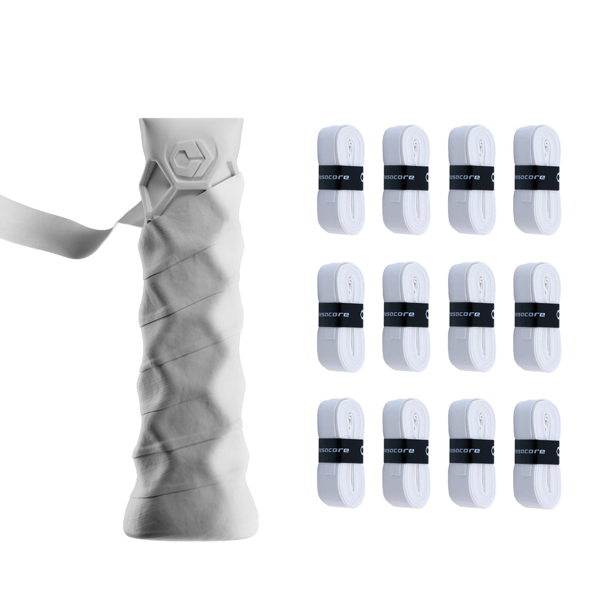 Hesacore Hesatac Overgrip – White (6 & 12 Pack)